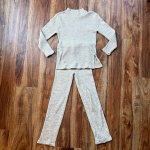 Zara Cozy Cream Kids Pajama Set